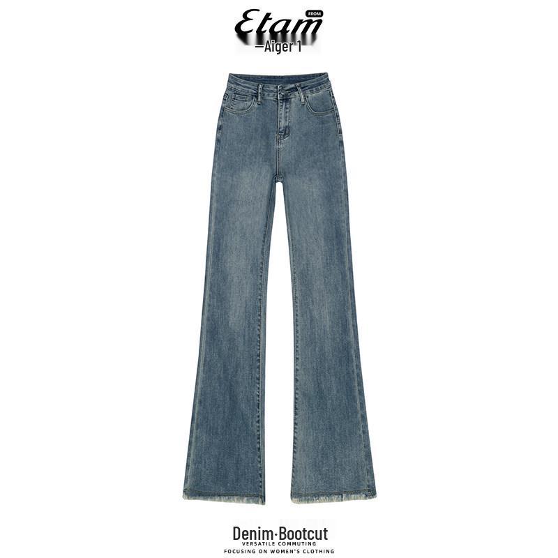 Slimming High-Waisted Micro-Flare Women s Bell Bottom Jeans for Tall Women - Autumn 2025 Style S