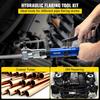 Hydraulic Flaring Tool Kit, 45° Double Flaring Tool, Brake Repair Brake Flaring Tools for 3/16"-1/2", Brake Flare Tool with Tube Cutter and Deburrer,