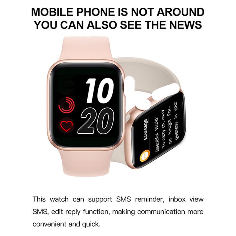 Nuovo orologio 2020 Serie 5 T500 Smart Watch Bluetooth chiamata Musica Play  44MM impermeabile per Apple iOS Android HeartRate acquista in modo  economico — spedizione gratuita, recensioni reali con foto — Joom