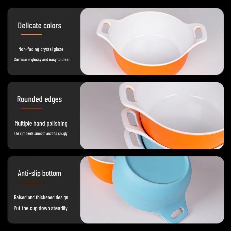 Di Ruien Melamine Double-Handle Noodle Soup Bowl
