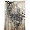 Tattoo Art Teschio Vintage Halloween Tende Trasparenti per Decorazione Soggiorno Tende Finestra Cucina Tende in Tulle Voile