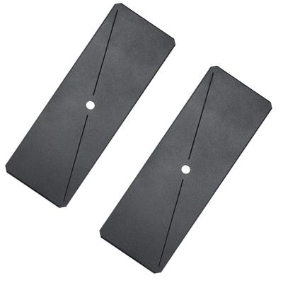 CAMPING MOON Halbplatte für IGT Brückentische, Schwarz, 2 Stück, CK-12BK-2P