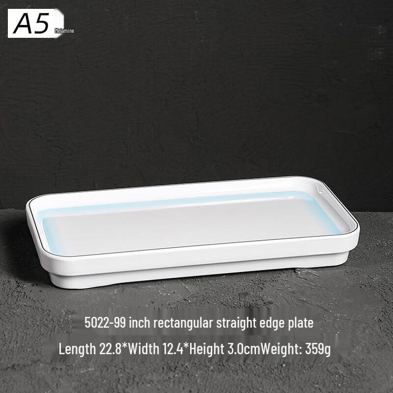 

9-inch Melamine Rectangular Dinner Plate (2-Pack)