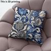 Blue Vintage Floral Pillow Covers Pattern Cushion Cover Suitable for Sofa Bedroom Car Pillow Cover