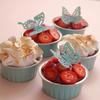 4 Pcs Butterfly Silicone Molds Mini Butterfly Fondant Mold Cute Soap Epoxy Resin Mold Sugarcraft Candy Chocolate Molds for Sugarcraft Cake Decorating