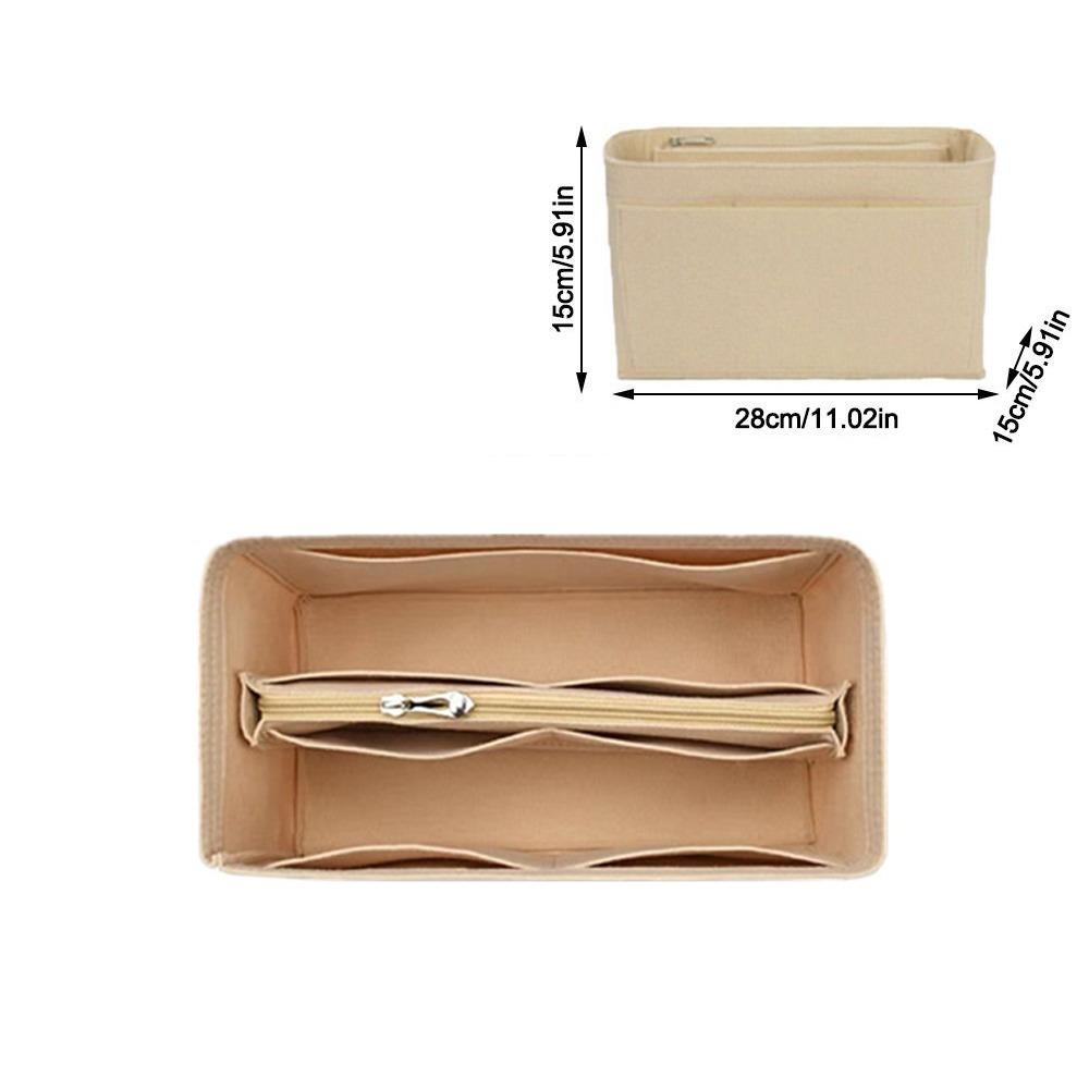 Plstěná vložka do tašky, vícekapesní, velkokapacitní úložná taška se zipem, vnitřní taška pro LV Speedy25/30/35/Gentlewoman