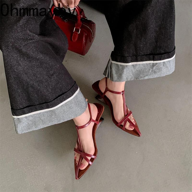 Fashion Summer Women's Sandals Fashion Pointed Toe Platforms Sandals Shoes for Women Sexy Dance Shoes Pumps Stripper Party Female Shoes