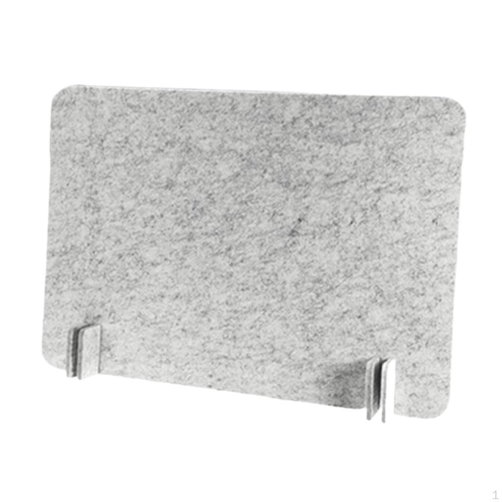 Acoustic Desk Divider, Partition, Privacy Panel Reduces Distractions with Support Legs for Home