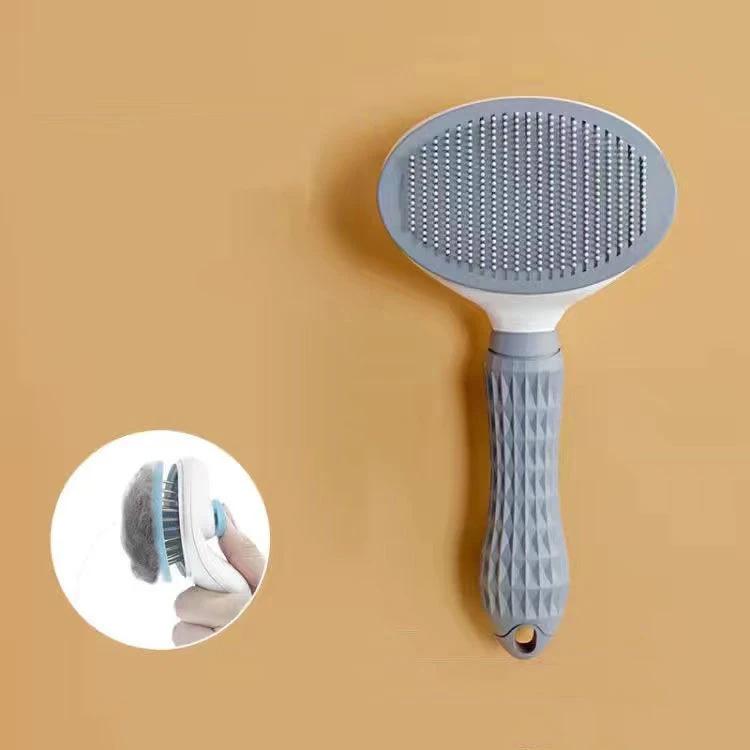 

Hot-selling pet cat dog comb effective to remove floating hair comb pet dog hair cleaning pet supplies серый