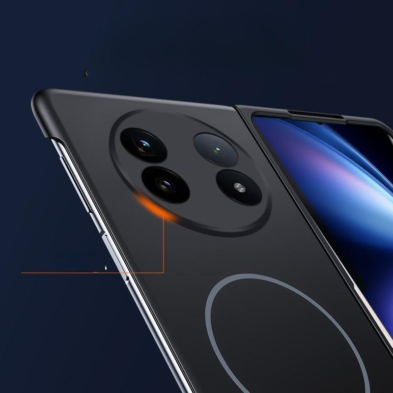 For Magsafe Ultra Thin Case for VIVO X Fold 5 Fold 3 Pro Fold2 Frosted Hard PC Wireless Charging Back Cover Funda