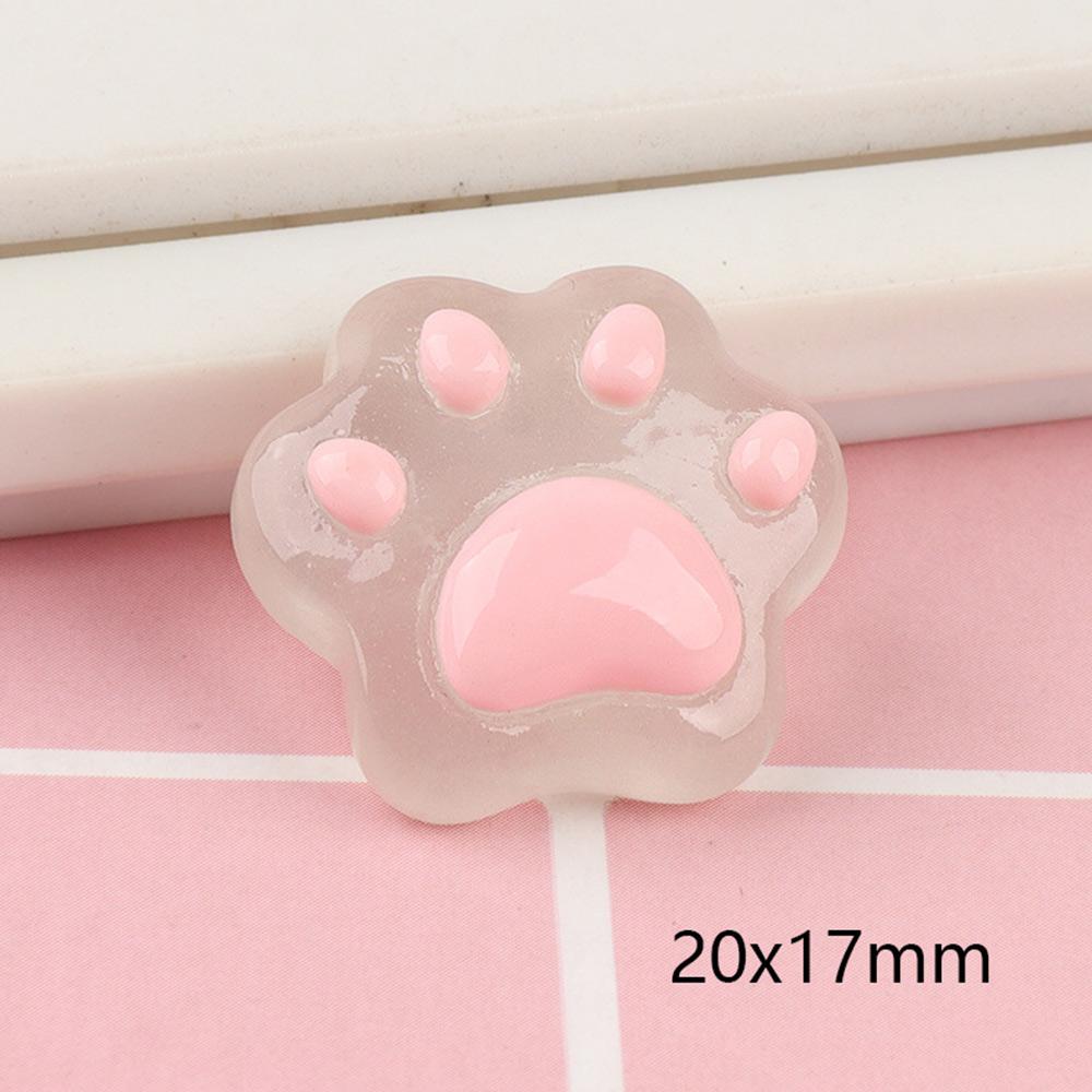 12Pcs Cute Shoes Charm Set Resin Cartoon Night Light Kitten Claw Shoe Decorations Buckle for Sandals Clogs DIY Accessories Gift