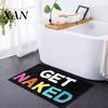 Decorazione Bagno Antiscivolo Tappetino Moderno, Tappeto Assorbente Antiscivolo, Divertenti Lettere Inglesi, Tappetino per Casa Lavabile in Macchina Tappeto Accogliente per Vasca Lavandino Doccia