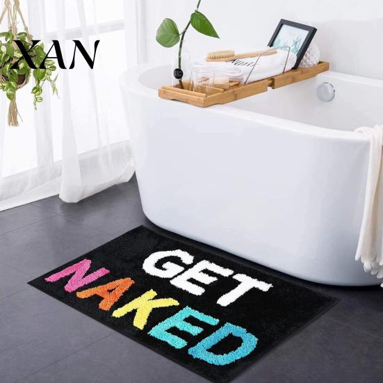 Decorazione Bagno Antiscivolo Tappetino Moderno, Tappeto Assorbente Antiscivolo, Divertenti Lettere Inglesi, Tappetino per Casa Lavabile in Macchina Tappeto Accogliente per Vasca Lavandino Doccia
