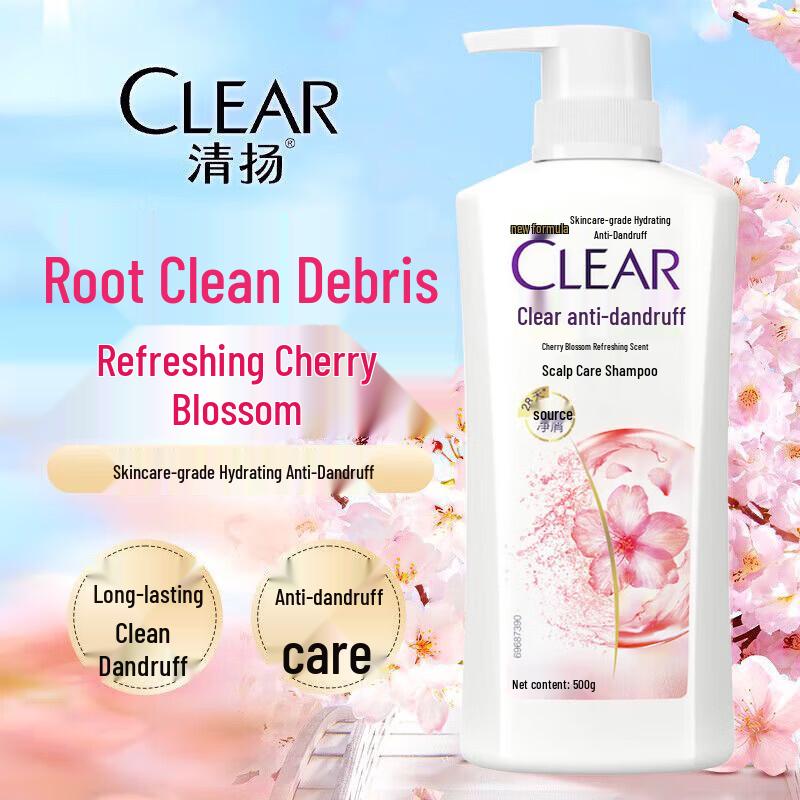 Clear Dandruff & Itch Relief Cherry Blossom Shampoo