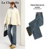 La Chapelle Women's Fleece-Lined Straight-Leg Jeans