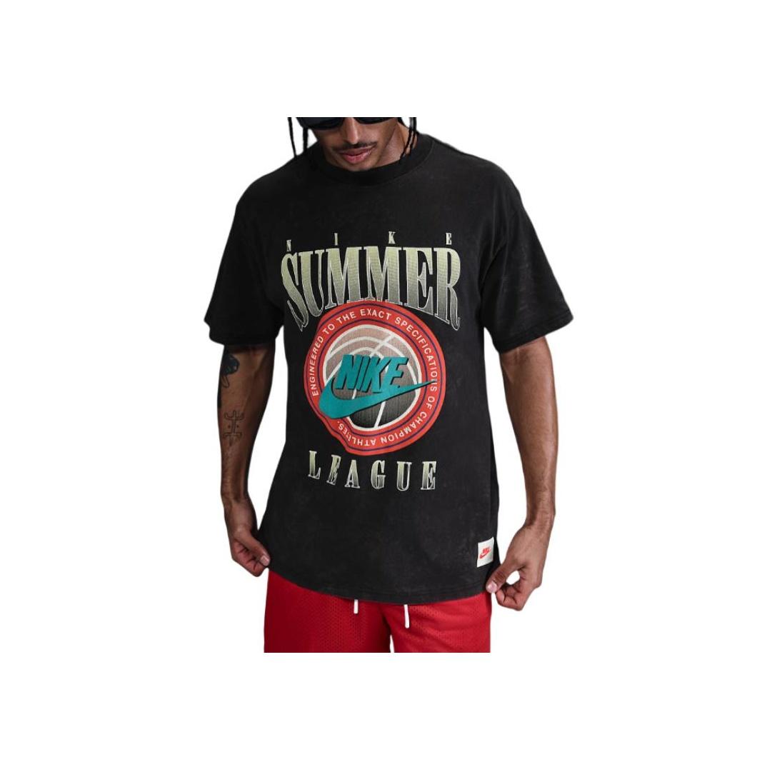 Nike Max90 Basketball Minimalist Pullover Short Sleeve T-Shirt Men Tops Black HJ3434-010 XL
