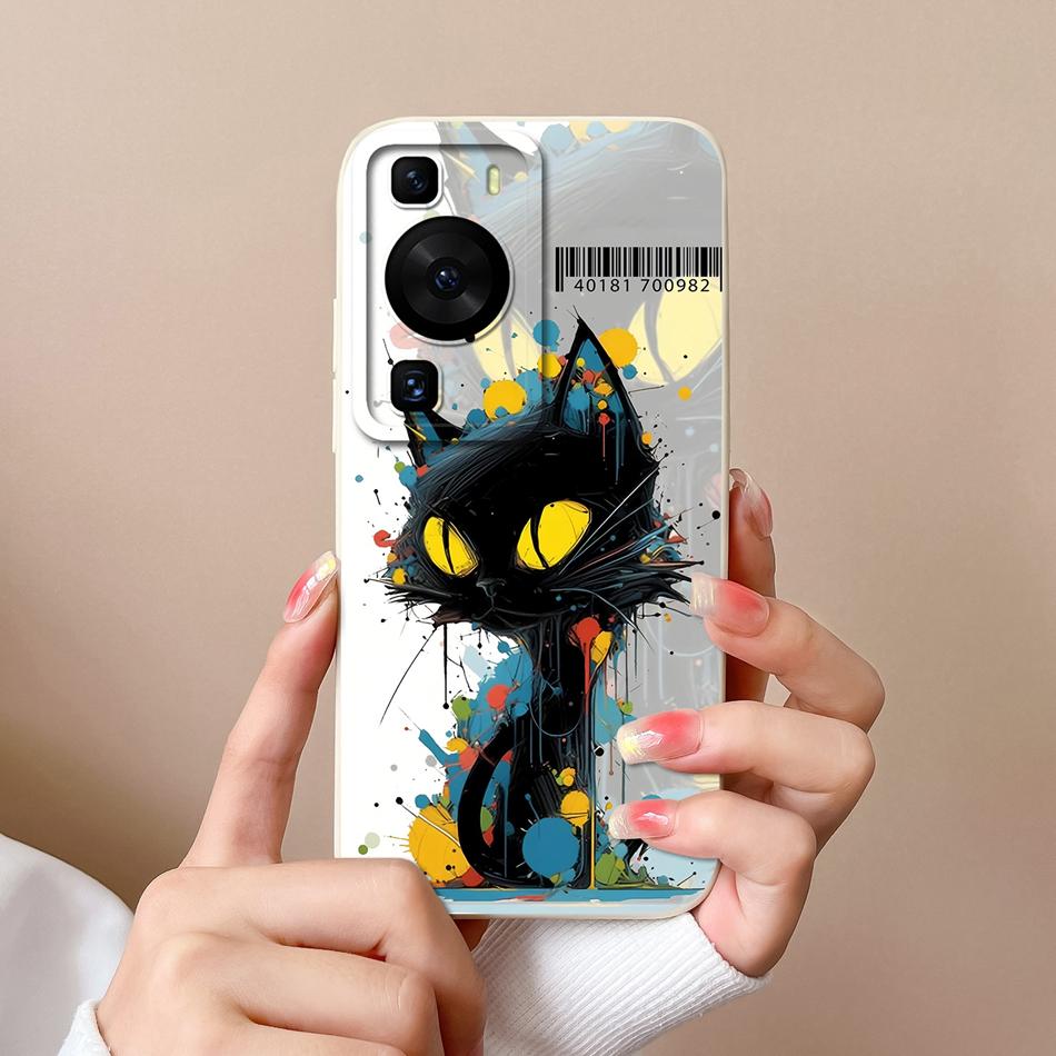 Für Huawei P60 Pro Art Handyhülle Süßes Design Weiche Flüssigsilikon-Rückabdeckung Für HuaweiP60 P 60 Anti-Drop Langlebiger Stoßfänger Funda
