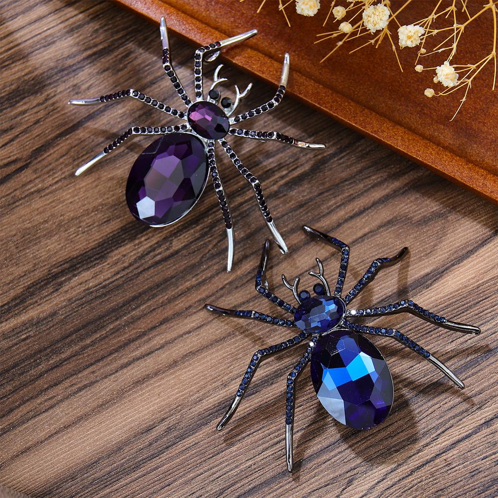 Baroque Luxury Beautiful Spider Insect Design Brooch for Men and Women, Jewelry Accessories, Holiday Party Gift
