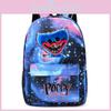Large Capacity Poppyplaytime Backpack Set With Cartoon Pattern Waterproof And Wear-resistant Oxford Cloth Material