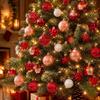 35Pcs/Set Creative Christmas Ball 6CM Xmas Ornament Ball Durable Xmas Baubles  Scene Supplies