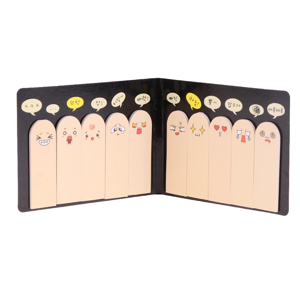 Buy 5 Pieces Creative 3D Finger Memo Pad Sticky Notes Office School ...