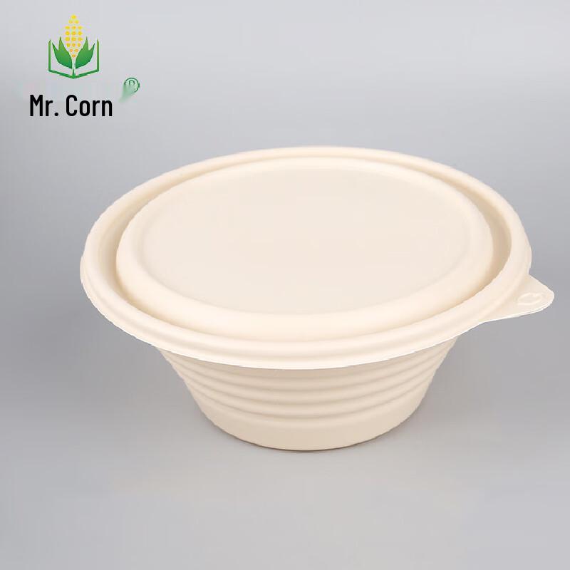 Mr. Corn Biodegradable Corn Starch Takeaway Bowls
