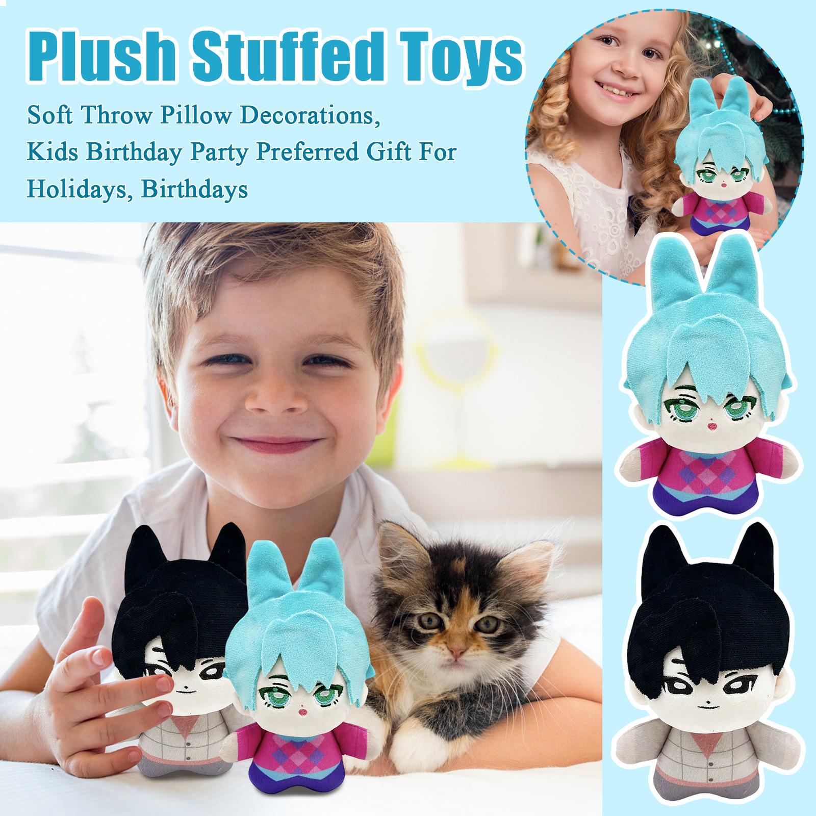 

2 шт. плюшевые мягкие игрушки, декоративные подушки, детский день рождения, предпочтительный подарок на праздники, дни рождения One Size