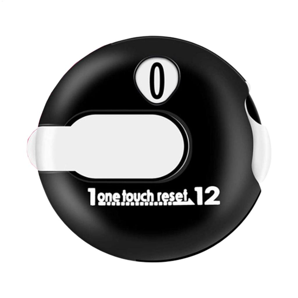 Golf-Scorezähler Einfache Rückstellung Bis zu 12 Schläge Golfschläge Zähler Zählgerät für Putts Trainingszubehör Hilfsmittel