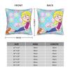 Lizzies Cartoon McGuires Square Pillow Cases  Cushion Cover Funny Zipper Decorative Pillowcase for Sofa 45*45cm