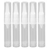5pcs Duckbill Nozzle Vacuum Pump Bottle Clear Refillable Travel Dispenser Container for Eye Cream Lotion 10ml