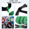 3PCS/1Set 2M Green Garden Twine Plant Ties Nylon Plant Bandage Garden Hook Loop Bamboo Cane Wrap Support Garden Accessories
