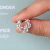 Romantic Cute 100% 925 Sterling Silver VVS1 3EX D Real Moissanite Diamonds Sparkling Stud Earrings For Women Jewelry