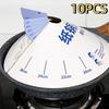 10pcs Round Paper Microwave Splatter Cover Anti-overflow Disposable Pot Lid  Travel