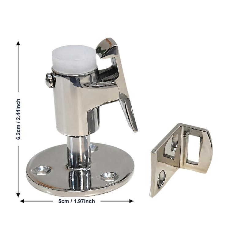 Spring-Loaded Door Holder for Marine and Motorhome Doors, 316 Stainless Steel Replacement Door Stop Stopper to Limit Movement and Rebound in Use