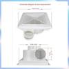 Kitchen Bathroom Ventilator Toilet Ceiling Ventilating Fan Household Mute Integrated Ceiling Exhaust Fan