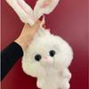 Boss Bunny: Long-Eared Plush Rabbit Doll Gift for Girls' Birthdays