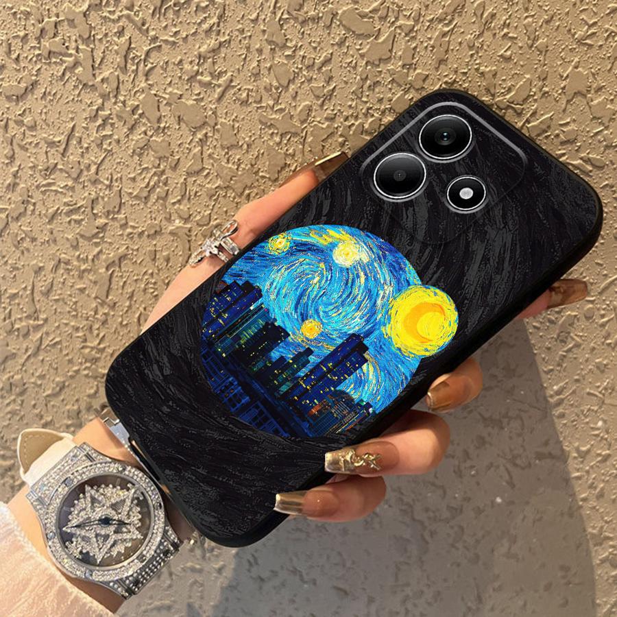 Handyhülle für Xiaomi Redmi Note 14 A3 12 11 12C 13C K80 A1 9 8 7 A4 A5 10 13 Pro Plus 14C A1 A2 K40 Kreatives Stadtmuster
