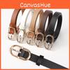 Cintura Minimalista da Donna in Ecopelle con Fibbia in Lega per Uso Business e Casual