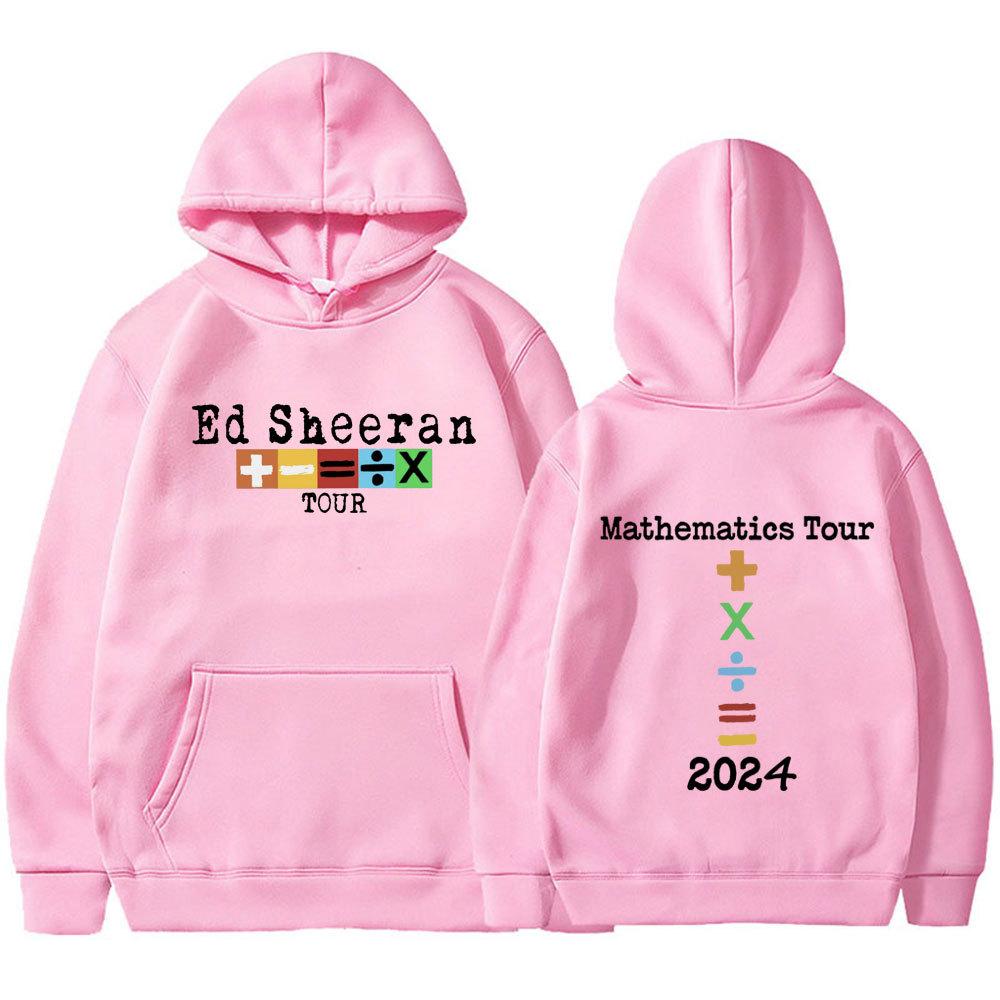 Ed Sheeran Concert Tour Mathematics Hoodies Men's and Women's Harajuku Pullover Street Wear Unisex Plushed Sweater