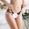 Sexig Bowknot Dangle Bead Spets Hollow G-String Kalsonger Sovkläder Dam String