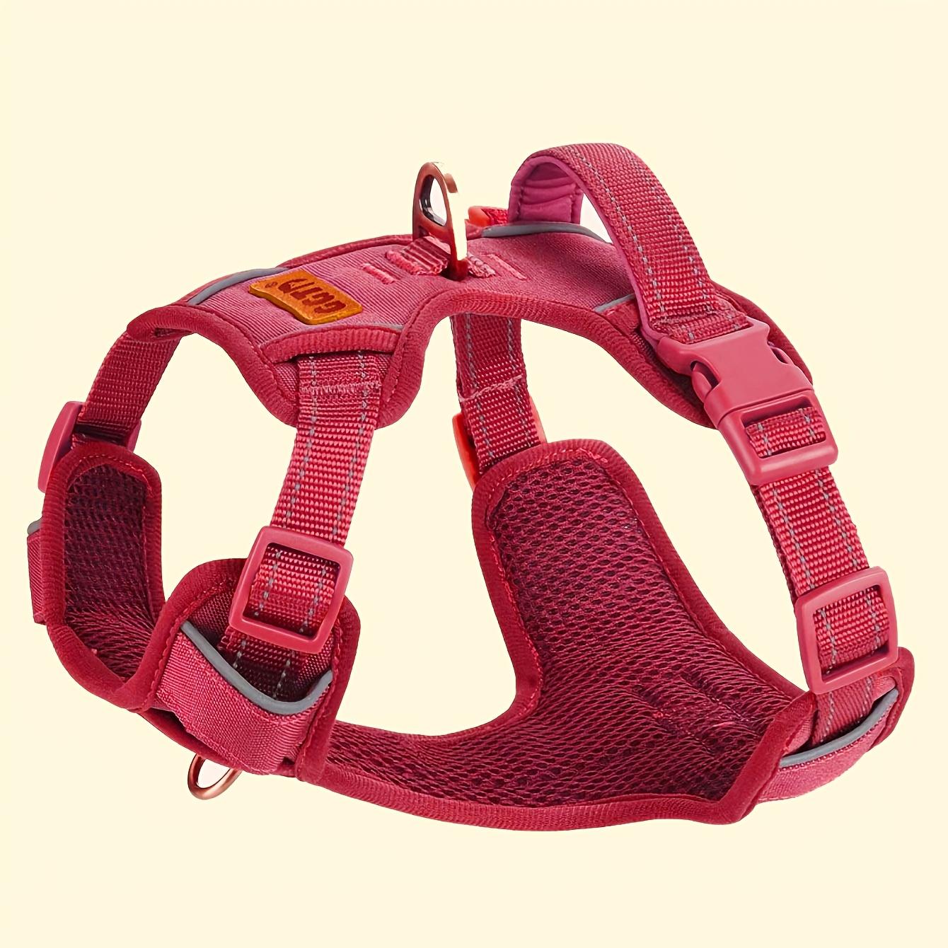 

1pcs[Adjustable and comfortable dog safety harness] 1 reflective durable dog harness XXS червоний
