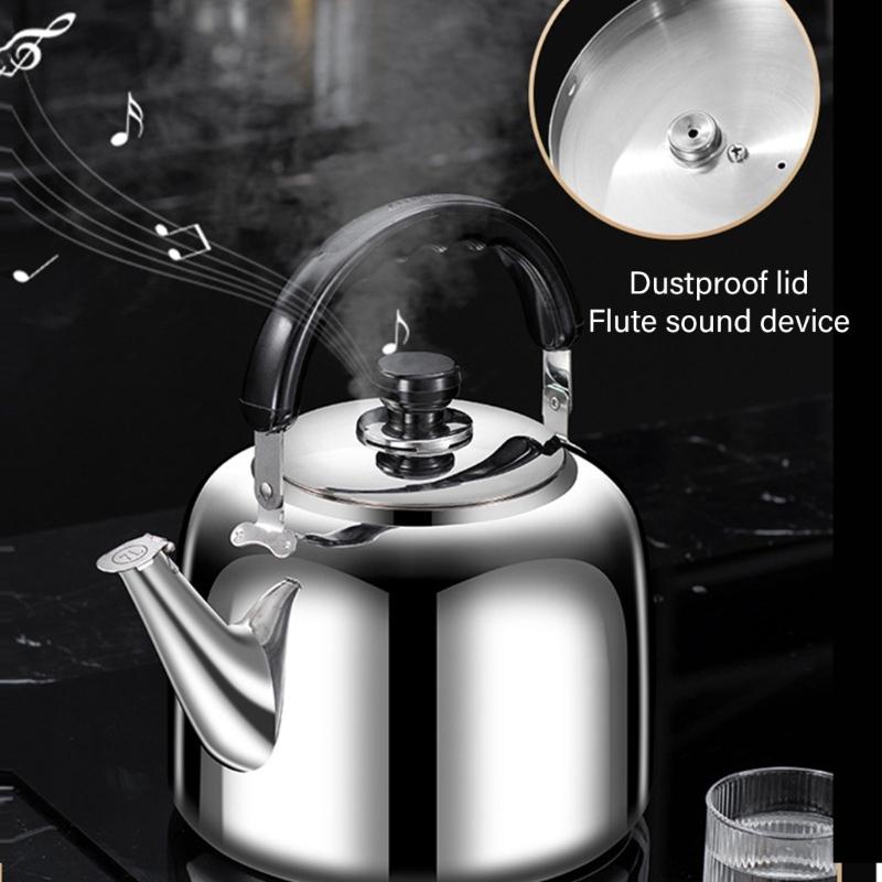 Multipurpose Stovetop Water Kettle Whistling Teapot for Induction Gas and Electric Stove Stainless Steel Water Boiler