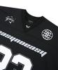 EASY NO EASY Long Sleeve Football Jersey - Black