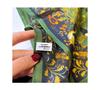 Floral Ditsy Print Ruffled Edge Mulberry Silk Scarf - 70" Square Neckerchief for Women