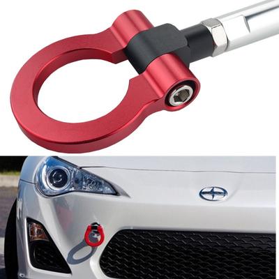 Dewhel JDM Racing Aluminium Abschlepphaken Vorne FR-S Subaru BRZ Impreza WRX STI Toyota 86 Roter Abschlepphaken