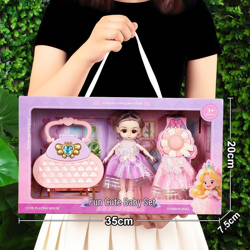 Princess Doll Gift Box Set: Dress-Up Barbie Doll Toys for Girls