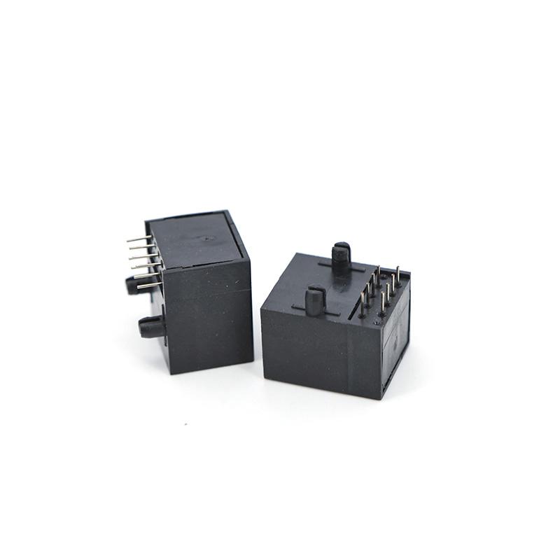 RJ45 Network Socket Female 8P8C In-line Vertical RJ45 90 Degree Full Plastic