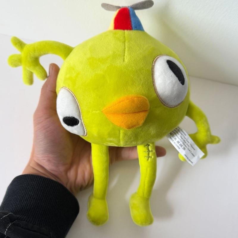 Bing Bong Scout Plush Toy Cute Green Cartoon Stuffed Animal with Propeller Hat Soft Plushie Doll From PEAK Game Perfect Kids Gift Fans and Collectors