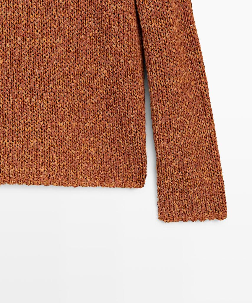 Masimodutti Cotton Blend Open Knit Sweater
