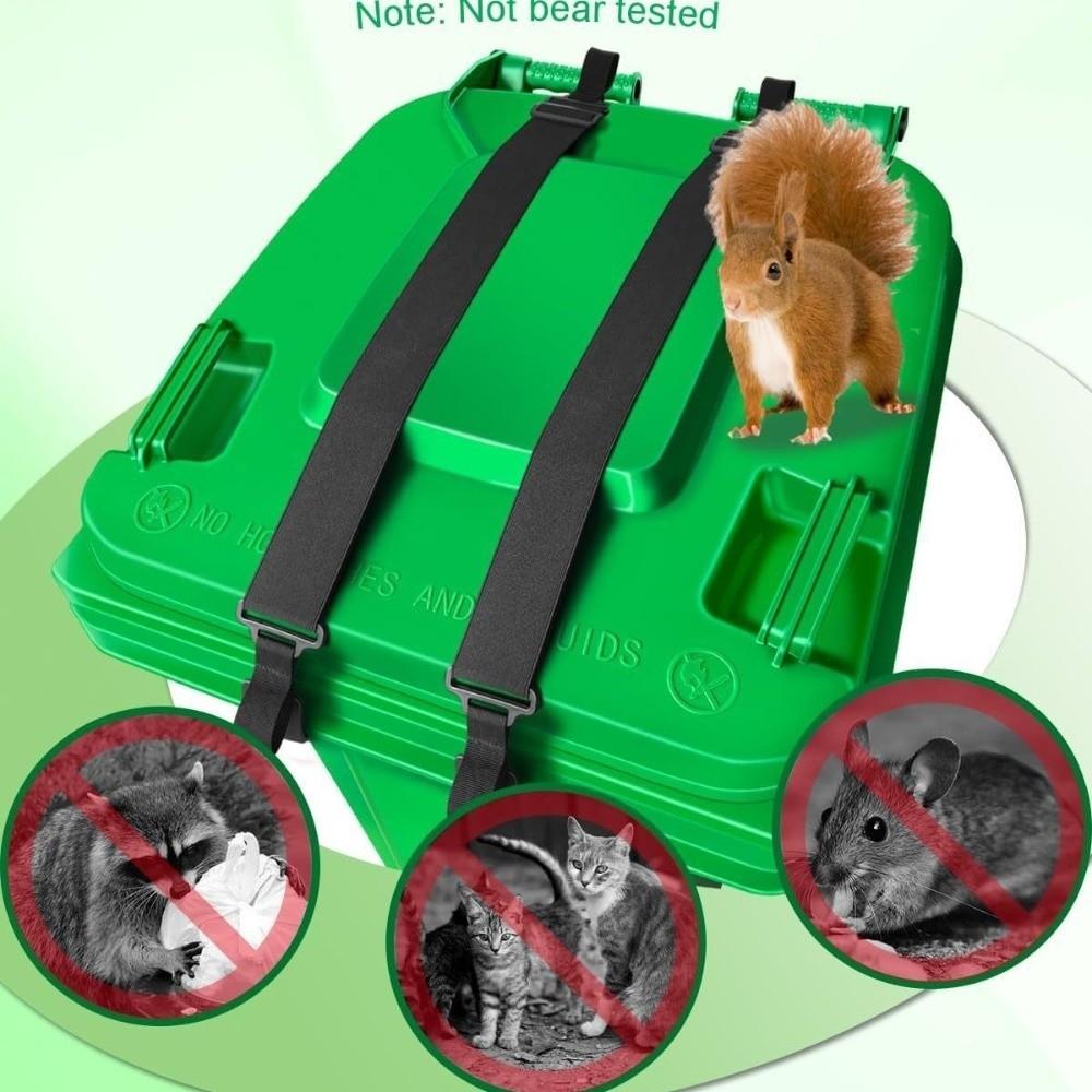 Metal Claws Trash Can Locks Adjustable Outdoor Trash Locks Bin Lid Locks Patio Garbage Bins